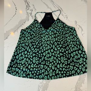 Black and Grean Animal Print Camisole